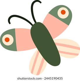 Butterfly Flying Insect Vector Illustration