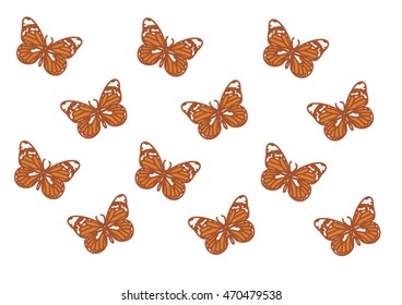 butterfly flying pattern