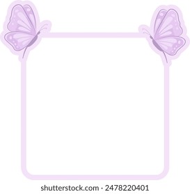 Butterfly Frame Cute Butterflies Text Box
