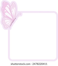 Butterfly Frame Cute Butterflies Text Box