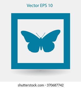 butterfly framed vector illustration