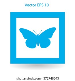 butterfly framed vector illustration