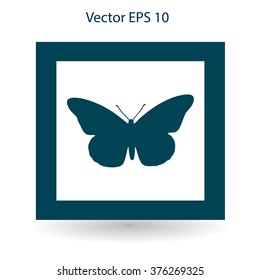 butterfly framed vector illustration