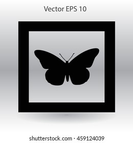 butterfly framed vector illustration