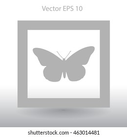 butterfly framed vector illustration
