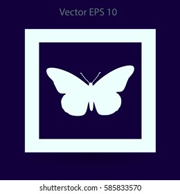 butterfly framed vector illustration