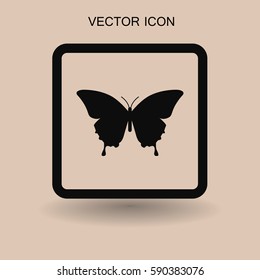 butterfly framed vector illustration