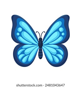 Butterfly funny vector icon image