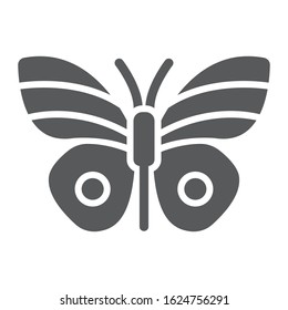 Butterfly glyph icon, easter and summer, insect sign, vector graphics, a solid pattern on a white background, eps 10