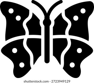 ícone de glifo borboleta ilustração vetor