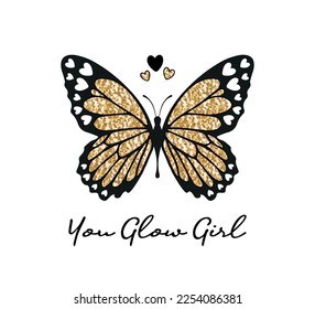 Tiger Butterfly Tattoo Stencil T-shirts Print Stamp Stock Vector