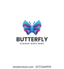 Butterfly Gradient Colorful Logo Template