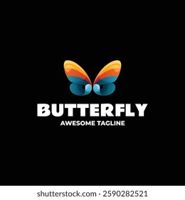 Butterfly Gradient Colorful Logo Template