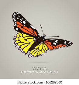 Fondo de diseño gráfico de mariposa