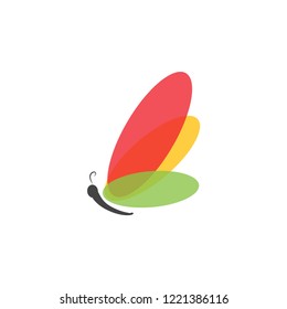 Butterfly graphic design template vector