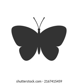 Butterfly graphic icon. Moth sign isolated on white background. Vector illustration
