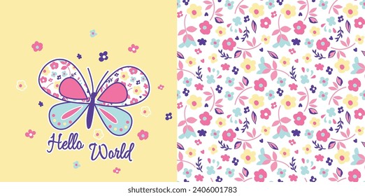 butterfly graphic tees for girl design