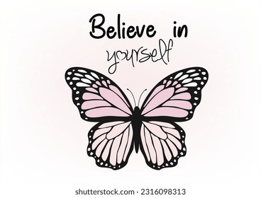 butterfly hand dawn design vector