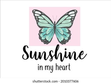 vector de diseño dibujado a mano de mariposa a