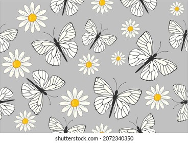 butterfly hand drawn design vector art design hand drawn