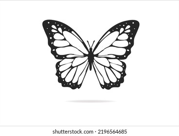 butterfly hand drawn design vector art hand drawn