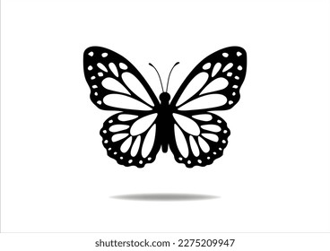 butterfly hand drawn design vector 