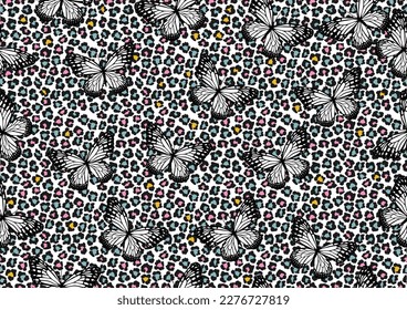butterfly hand drawn design vector hand drawn design