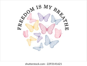 butterfly hand drawn design vector