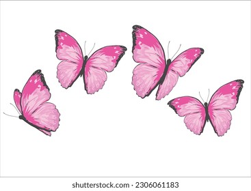 BUTTERFLY HAND DRAWN DESIGN VECTOR HAND DRAWN