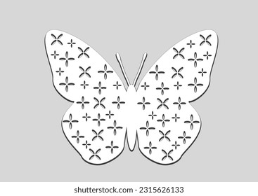 butterfly hand drawn design vector art