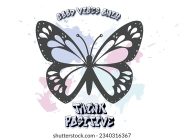 butterfly hand drawn design vector