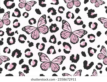 butterfly hand drawn design vector
