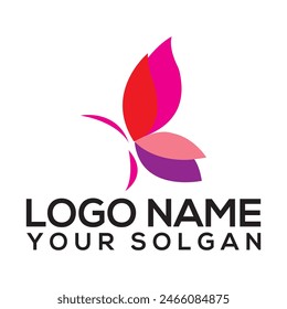butterfly hand drawn logo, spa beauty logo design concept template, butterfly logo vector line outline monoline icon illustration