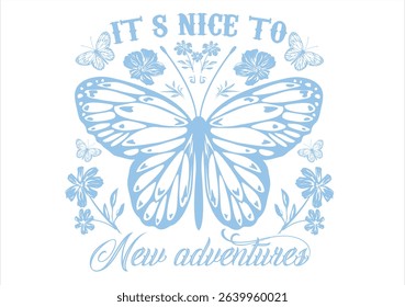 butterfly hand drawn vector design 