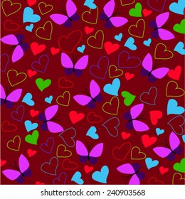 butterfly and heart