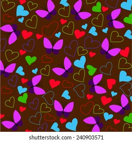 butterfly and heart
