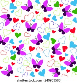 butterfly and heart