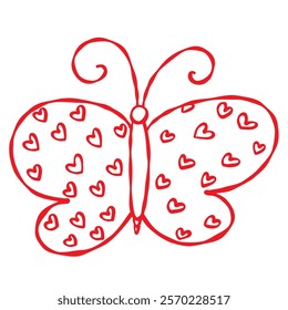 A butterfly with a heart ornament on its wings. Valentine s Day designs, weddings, anniversaries, cards, prints, web, blogs, love themed projects, stickers, gift packaging