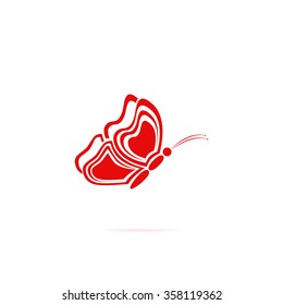 Butterfly icon.
