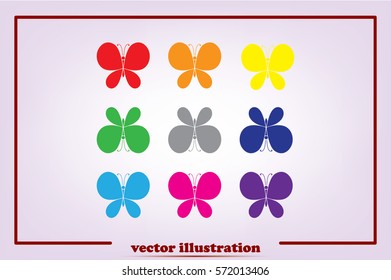 butterfly icon. 