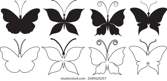 butterfly icon button, vector, sign, symbol, logo,