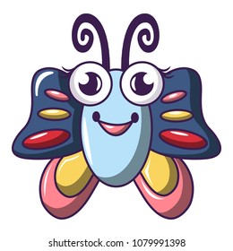 Butterfly icon. Cartoon illustration of butterfly vector icon for web