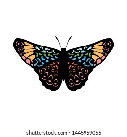 Butterfly Icon. Colored Design. EPS 10 vector illustration.