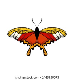 Butterfly Icon. Colored Design. EPS 10 vector illustration.