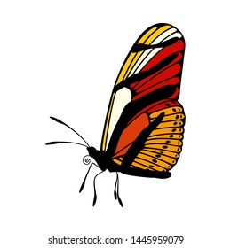 Butterfly Icon. Colored Design. EPS 10 vector illustration.