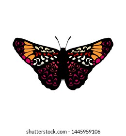 Butterfly Icon. Colored Design. EPS 10 vector illustration.