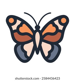 A butterfly icon desert wildlife illustration