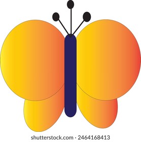 butterfly icon design eps 10
