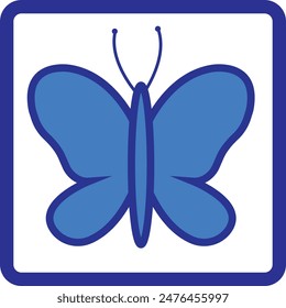 diseño de icono de mariposa eps 10 