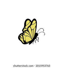 Butterfly icon design template vector isolated illustration